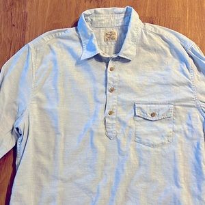 J Crew men’s half button workshirt